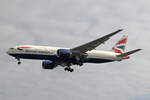 British Airways, G-VIIM, Boeing B777-236ER, msn: 28841/130, 06.Juli 2023, LHR London Heathrow, United Kingdom.