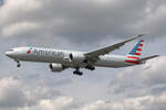 American Airlines, N735AT, Boeing B777-323ER, msn: 32439/1371, 06.Juli 2023, LHR London Heathrow, United Kingdom.