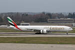 Emirates Airlines, A6-EQN, Boeing B777-31HER, msn: 42362/1564, 09.März 2024, GVA Genève, Switzerland.