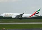 Emirates (Sky Cargo), A6-EFD, Boeing 777-200 F, 2010.05.24, DUS-EDDL, Dsseldorf, Germany    