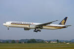 Singapore Airlines, 9V-SWA, Boeing B777-312ER, msn: 34568/586, 09.Juni 2008, ZRH Zürich, Switzerland.