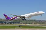 Thai Airways, HS-TKK, Boeing 777-3ALER, 24.April 2015, ZRH Zürich, Switzerland.