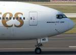Emirates, A6-EMR, Boeing 777-300 (Nase/Nose), 20.03.2011, DUS-EDDL, Dsseldorf, Germany     