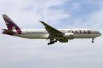 Qatar Airways, A7-BBA, Boeing, B777-2DZ-LR, 31.08.2011, YUL, Montreal, Canada 



