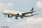 Saudi Arabian Airlines hat diese Boeing 777-268 ER am 24.7.2005, nach Frankfurt am Main geschickt.