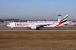 A6-EMX / Emirates / B777-31H beim Start in MUC nach Dubai (DXB) 16.01.2011