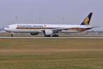 9V-SWL / Singapore Airlines / B777-312(ER) beim Start in MUC nach Singapur (SIN) 31.03.2014