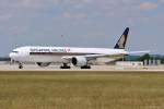 9V-SWG / Singapore Airlines / B777-312(ER) beim Start in MUC nach Singapur (SIN) 03.07.2014