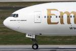 Emirates, A6-ENN, Boeing, 777-31H ER (Bug/Nose), 03.04.2015, DUS-EDDL, Düsseldorf, Germany
