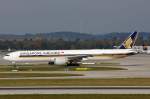 Singapore Airlines, 9V-SWN, Boeing 777-312ER, 10.Oktober 2014, MUC München, Deutschland