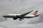 British Airways, G-VIIC, Boeing 777-236ER, 01.Juli 2016, LHR London Heathrow, United Kingdom.