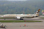 Etihad Airways, A6-BLU, Boeing B787-9, msn: 39675/744, 23.April 2022, ZRH Zürich, Switzerland.