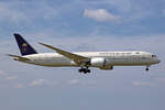 Saudi Arabian Airlines, HZ-ARF, Boeing B787-9, msn: 41549/547, 19.Mai 2023, AMS Amsterdam, Netherlands.