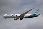 WestJet, C-GURP, Boeing B787-9, msn: 64975/810, 03.Juli 2023, LHR London Heathrow, United Kingdom.