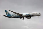 Oman Air, A4O-SG, Boeing B787-9, msn: 38795/767, 04.Juli 2023, LHR London Heathrow, United Kingdom.