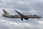 Gulf Air, A9C-FB, Boeing B787-9, msn: 39997/707, 04.Juli 2023, LHR London Heathrow, United Kingdom.