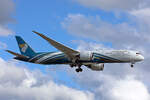 Oman Air, A4O-SF, Boeing B787-9, msn: 39294/712, 05.Juli 2023, LHR London Heathrow, United Kingdom.