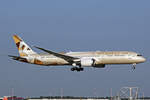 Etihad Airways, A6-BLS, Boeing 787-9, msn: 39664/643, 05.Juli 2024, MXP Milano Malpensa, Italy.
