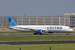 United Airlines, N13018, Boeing B787-10, msn: 66987/1132, 21.Mai 2023, BRU Brüssel, Belgium.