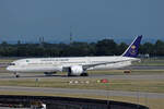 Saudi Arabian Airlines, HZ-AR28, Boeing B787-10, msn: 40054/1024, 08.Juli 2023, LHR London Heathrow, United Kingdom.