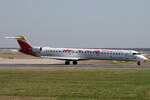 Air Nostrum (YW-ANE) opby Iberia Regional (IB-...), EC-MLO  Visita Vigo , Bombardier, CRJ-1000 (CL-600-2E25), 15.09.2023, EDDF-FRA, Frankfurt, Germany