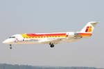 Iberia Regional (Operated by Air Nostrum), EC-ILF Bombardier CRJ-200ER, msn: 7746,  Tomás Yepes , 02.Juni 2005, ZRH Zürich, Switzerland.