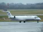Ein Bombarider Canadair Regional Jet der Eurowings am 22.12.2008 in Dsseldorf.