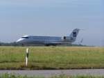 OY-MBU, Bombardier CRJ 200 von Cimber Air in Luxembourg