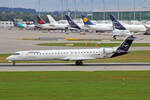 Lufthansa CityLine, D-ACNM, Bombardier CRJ-900LR, msn: 15253, 10.September 2022, MUC München, Germany.