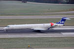 SAS Scandinavian Airlines, EI-FPW, Bombardier CRJ-900LR, msn: 15443,  Una Viking , 20.Januar 2023, ZRH Zürich, Switzerland.