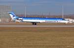 ES-ACC / Estonian Air / CRJ 900ER in MUC beim Start nach Tallinn (TLL) 28.12.2013
