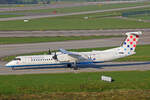 Croatia Airlines, 9A-CQF, Bombardier DHC-8 402, msn: 4301,  Primorje ,  Bravo Vatreni Fussball Sticker, 04.September 2021, ZRH Zürich, Switzerland.