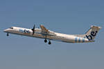 Flybe, G-JECF, Bombardier Dash-8 402, msn: 4095, 18.Juli 2008, PGF Perpignan, France.