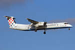 Croatia Airlines, 9A-CQF, Bombardier DHC-8 402, msn: 4301,  Primorje ,  Bravo Vatreni Fussball Sticker, 26.November 2022, ZRH Zürich, Switzerland.