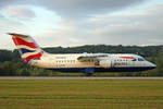 British Airways (Operated by BA CityFlyer), G-LCYC, BAe Avro RJ85, msn: 2385, 30.Juli 2009, ZRH Zürich, Switzerland.