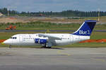 Blue 1, OH-SAP, BAe Avro RJ85, msn: 2394, 28.Juli 2005, HEL Helsinki, Finnland.