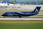 Astra Airlines British Aerospace BAe 146-300 SX-DIZ, cn(MSN): E3206,
Flughafen München, 20.08.2018.