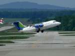 Cityjet BAe EI-CNQ startet Rwy 10 am Airport Zrich