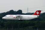 Swiss European Airlines, HB-IYQ, BAe 146-300/Avro RJ-100  Piz Buin-3312m , 2007.07.18, DUS-EDDL, Düsseldorf, Germany     