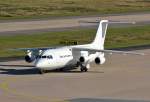 BAe 146-300 D-AWBA der WDL-Aviation taxy at CGN - 19.10.2014