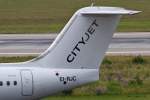 Cityjet (WX-BCY), EI-RJC  Achill Island , BAe / Avro, 146-200 / RJ-85 (Seitenleitwerk/Tail), 27.06.2015, DUS-EDDL, Düsseldorf, Germany