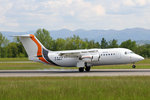Jota Aviation, G-SMLA, BAe 146-200, 18.Mai 2016, BSL Basel, Switzerland.