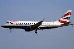 British Airways - CityFleyer, G-LCYD, Embraer, ERJ-170-100STD, 12.05.2012, BCN, Barcelona, Spain         