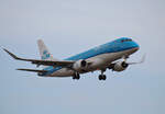 KLM-Cityhopper, ERJ-175-200STD, PH-EXT, BER, 16.12.2023