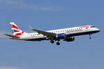 BA CityFlyer, G-LCYR, Embraer ERJ-190SR, msn: 19000563, 21.Mai 2018, ZRH Zürich, Switzerland.