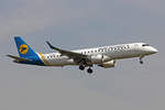 Ukraine International Airlines, UR-EME, Embraer Emb-190STD, msn: 19000614, 10.September 2018, ZRH Zürich, Switzerland.
