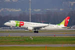 TAP Express (Operated by Portugalia Airlines), CS-TPO, Embraer Emb-190LR, msn: 1900432,   Açores , 26.Dezember 2018, ZRH Zürich, Switzerland.