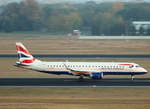 British Airways-CityFlyer, ERJ-190-100SR, G-LCYW, TXL, 11.10.2018