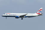 British Airways - CityFleyer, G-LCYW, Embraer, EMB-190SR, 01.05.2019, MUC, München, Germany             