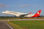 Helvetic Airways, HB-JVN, Embraer ERJ-190LR, msn: 19000285, 01.August 2019, ZRH Zürich, Switzerland.